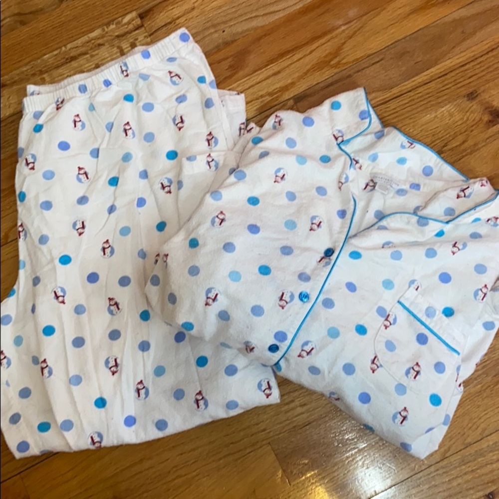 Snowman Charter Club Plus Size PJ Set